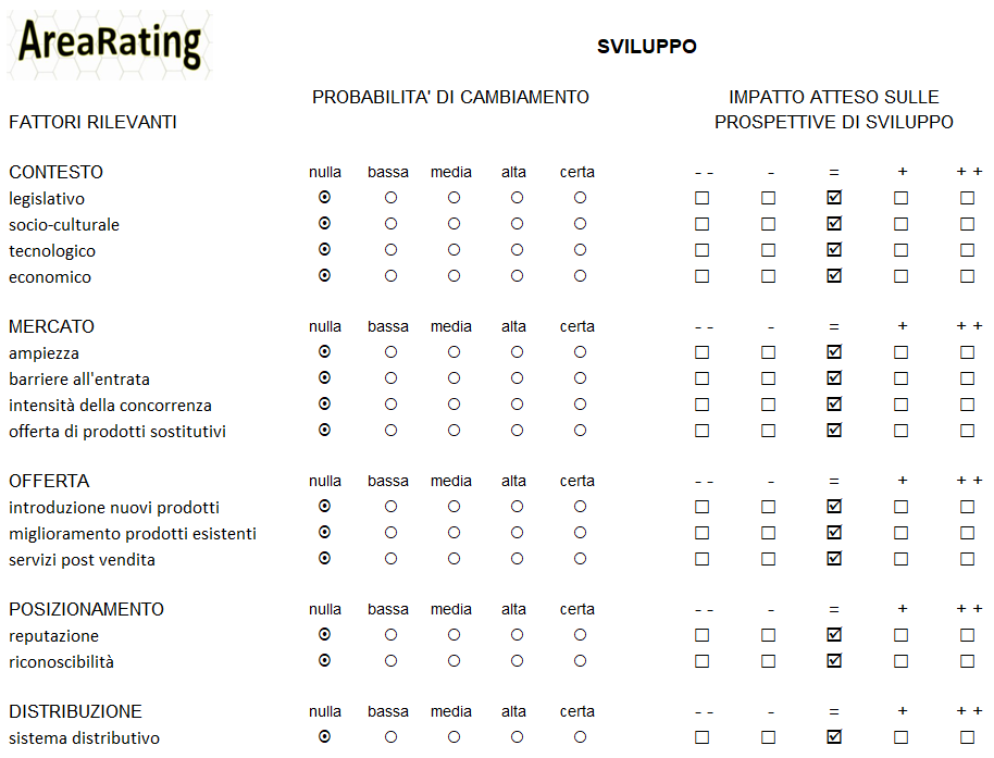 analisi qualitativa impresa - sviluppo